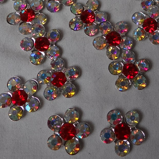 戏剧头面 戏曲京剧小生帽配件 凤冠专用钻 水钻梅花泡子 单颗帽钻