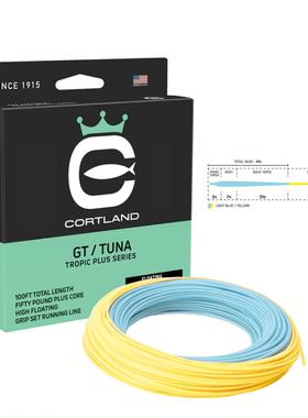 进口飞钓主线GT TUNE海飞蝇鱼线cortland耐磨大号数巨物美国12号