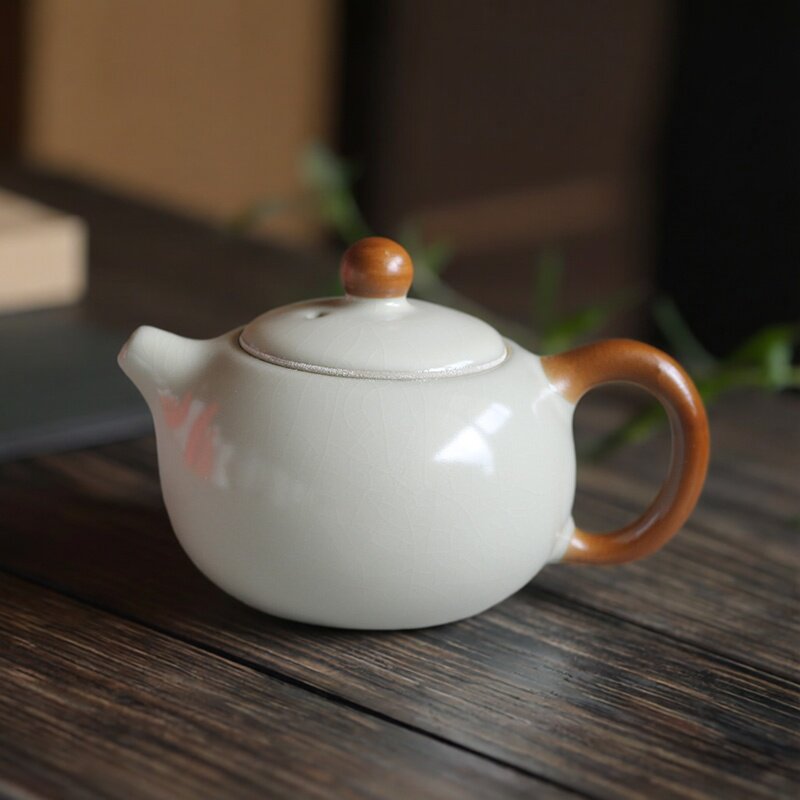 汝窑陶瓷小号功夫茶具泡茶壶