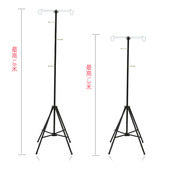 户外折叠露营马灯架便携式 黑色休闲野营摆摊灯架野餐烧烤衣帽架