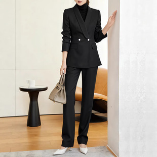 西装 现货 外套女大码 胖MM西装 女 面试工作服主持职业套装 新款