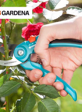 德国进口嘉丁拿园艺嫩枝花枝剪家用树枝修枝剪园林果树枝修剪工具