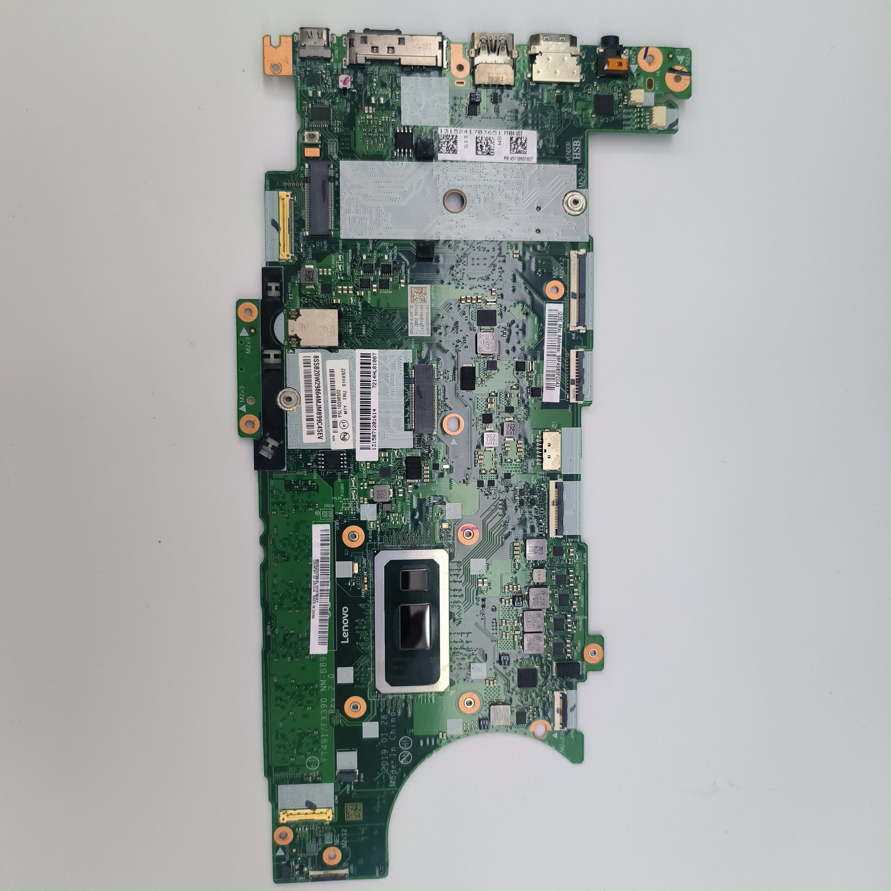 联想 T490S X390 主板 CPUi5 8265 8G i7 8665 内存16G  NM-B891