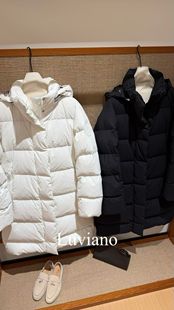 2025秋冬新款女士连帽长中款羽绒服