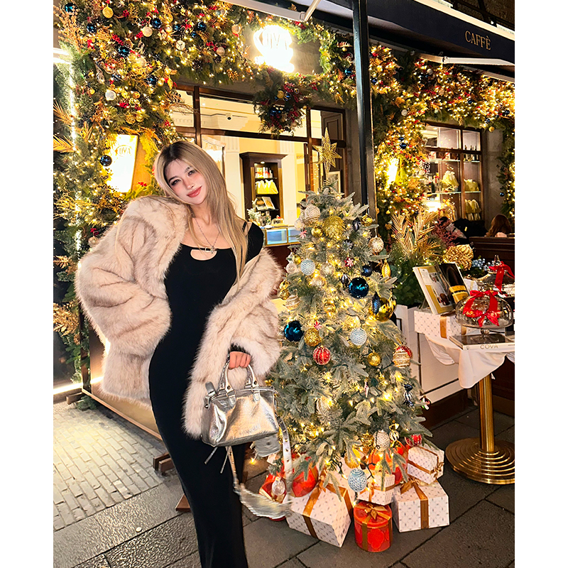 PrettyDragon中长款保暖环保皮草