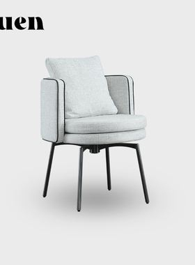 如恩Torii Dining鸟居餐椅高端意式极简风格布艺餐椅 CY-28可旋转