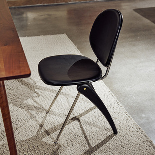 如恩翠鸟椅中古风餐椅 复古北欧设计师款咖啡店民宿餐厅家具RY145