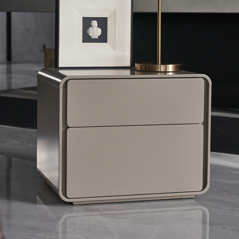 如恩意式高端极简约床头储物柜