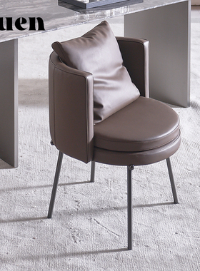 如恩Torii Dining鸟居餐椅高端意式极简风格皮艺餐椅设计师 CY-28