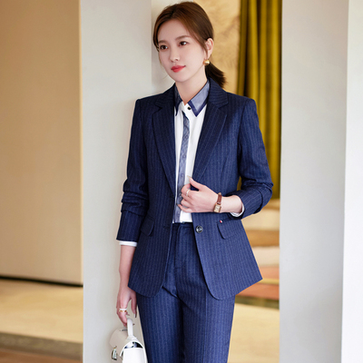 职业装工作服长裤长袖修身