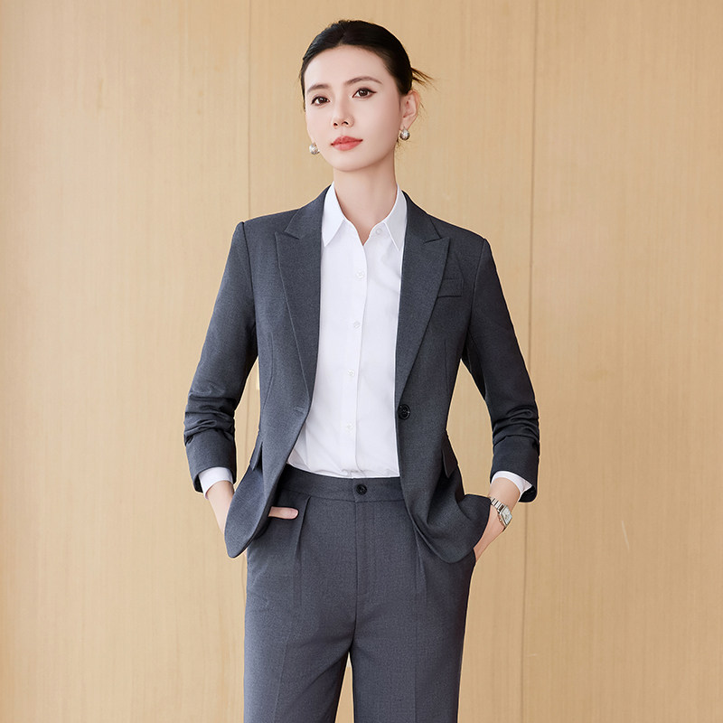 单件/套装职业装女长袖西服商务正装秋酒店前台接待售楼部工作服