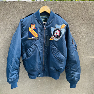 L2A拦截护卫飞行夹克棉服335 飞行队限量款徽章印第安刺绣棉衣