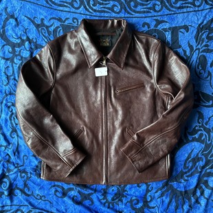 1930皮衣定制款复古皮夹克 真皮翻领硬汉风机车摩托 外套