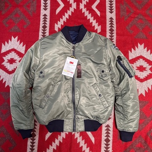 杜邦面料军事风棉服 情侣款 欧版 BUZZ双面穿飞行服MA1复古夹克