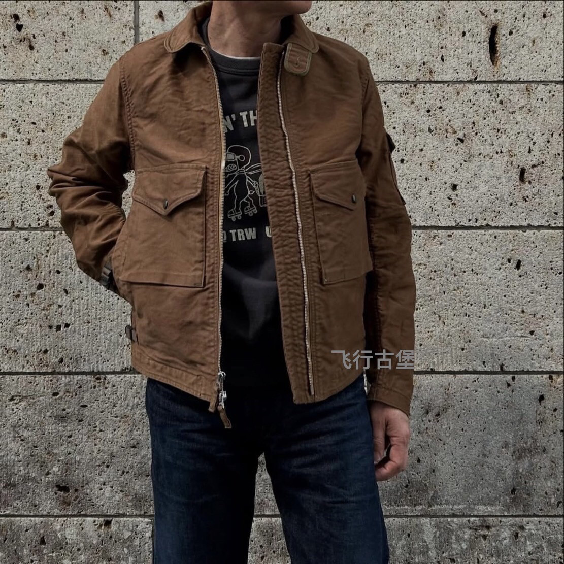 S8经典飞行夹克春秋薄款外套丛林布工装阿美咔叽多袋摩托机车夹克