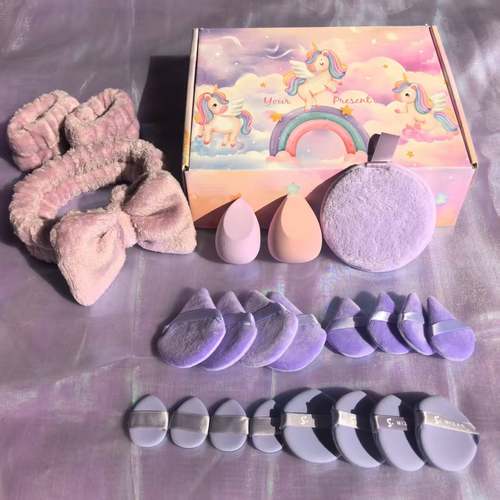 发带粉扑礼盒超值22件套