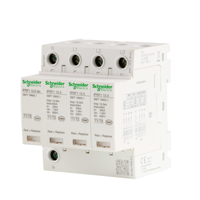 施耐德浪涌保护器iPRF1 12.5KA 3P＋N  电涌保护器A9L612600