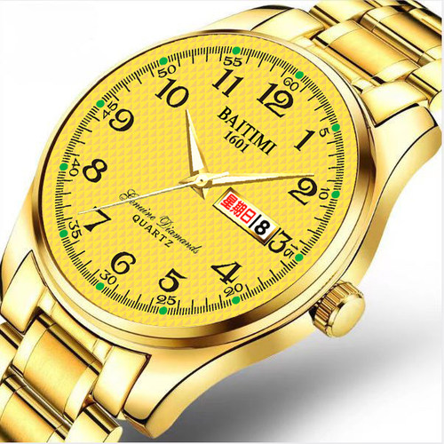 防水双日历夜光男士手表大数字