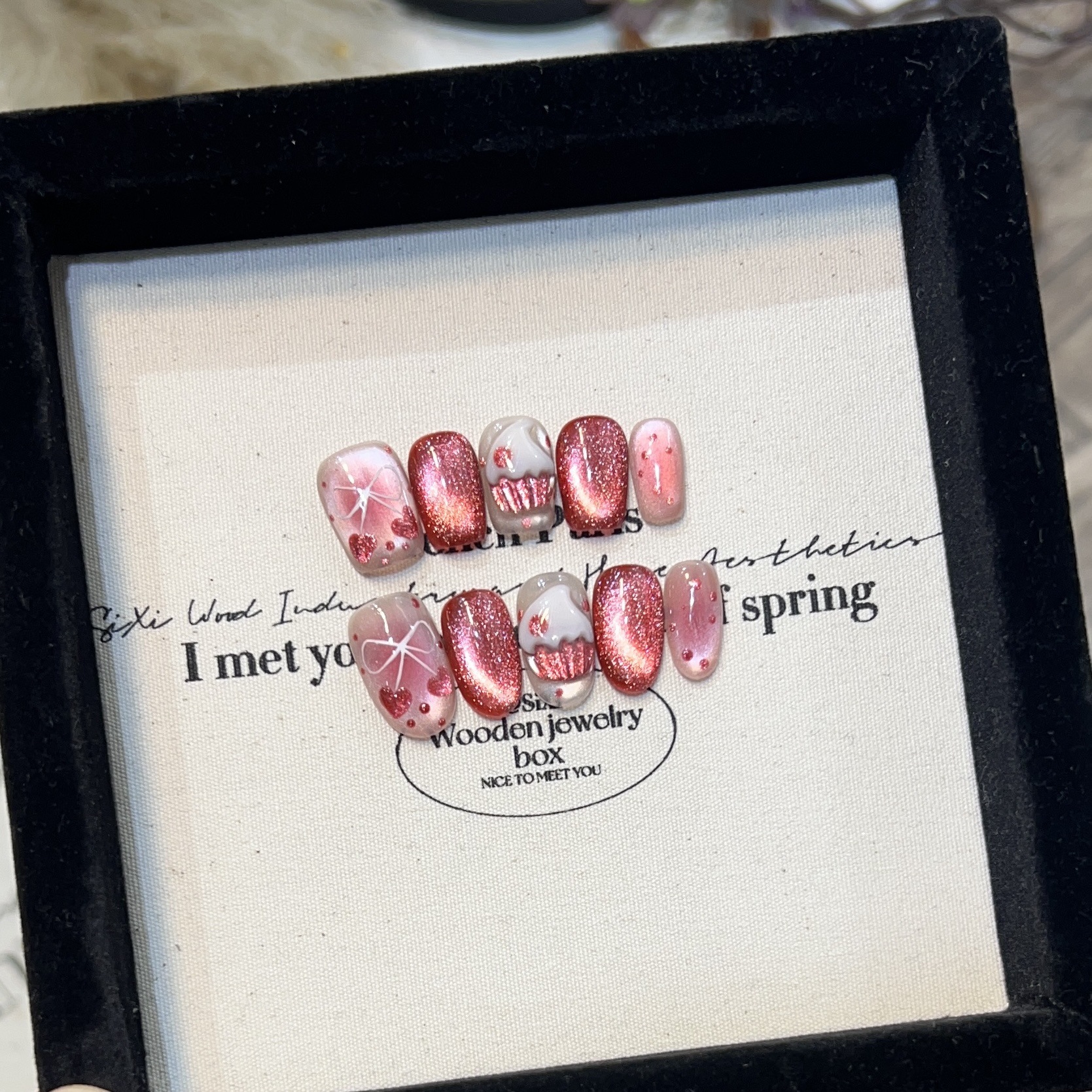 爱心猫眼小蛋糕835超短T圣诞款