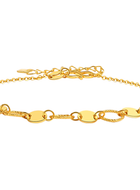 老庙黄金足金999阳光梦幻手链