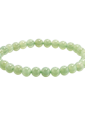 老庙国风淡雅青玉珠手手串