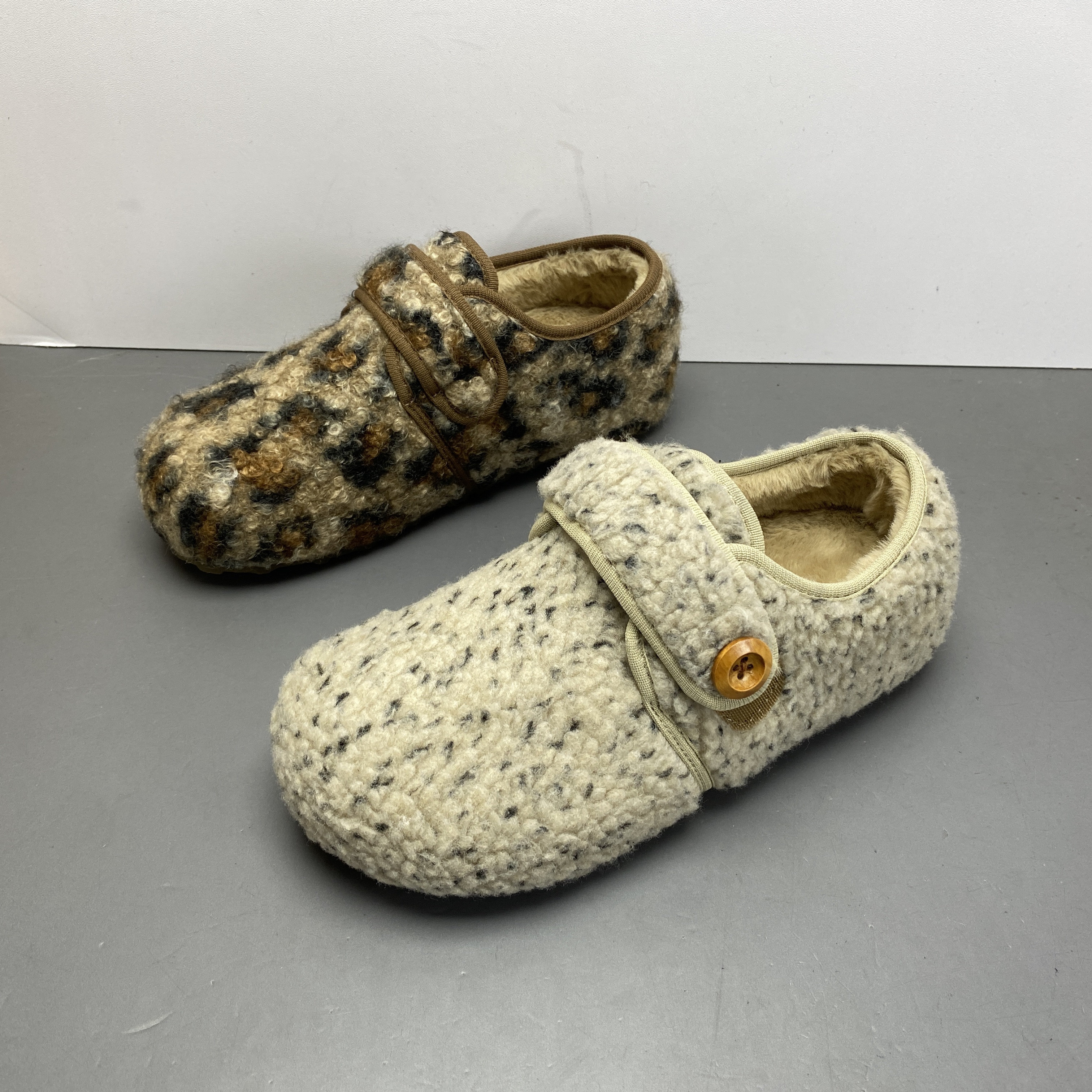 平底软底圆头加厚保暖勃肯鞋女