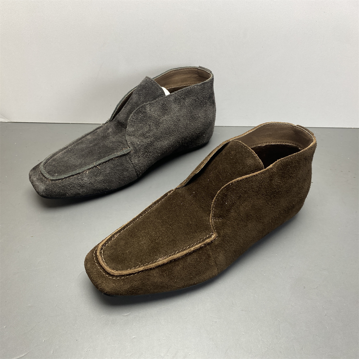 英伦风方头低跟软底舒适单鞋