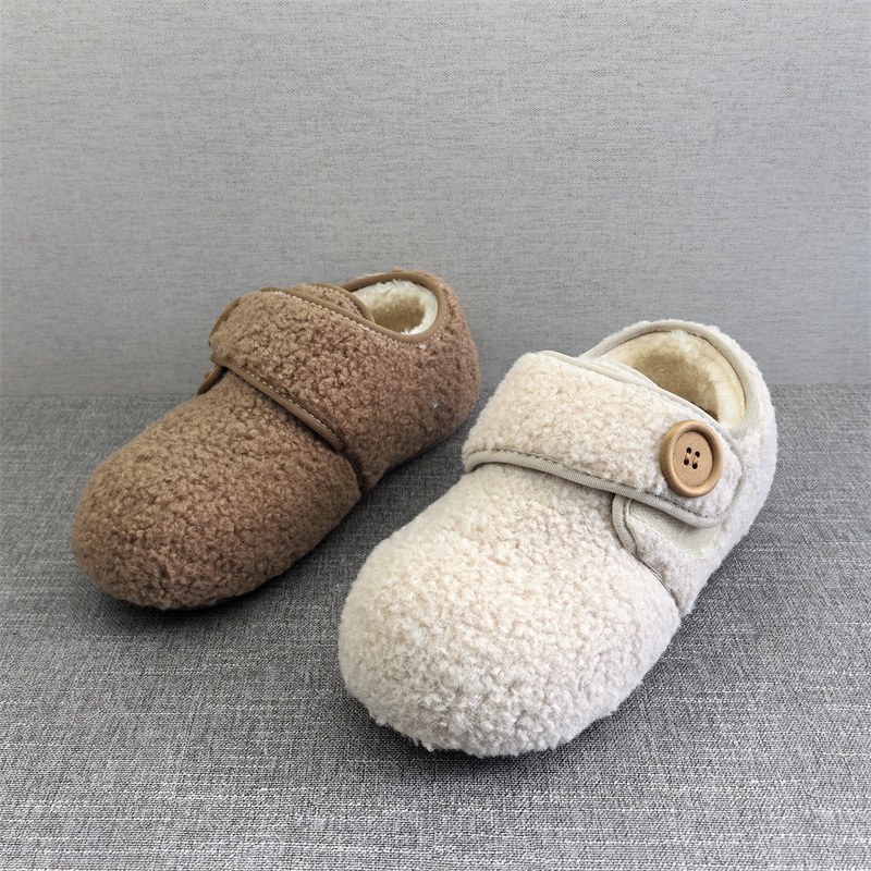 平底加厚保暖豆豆鞋乐福鞋女