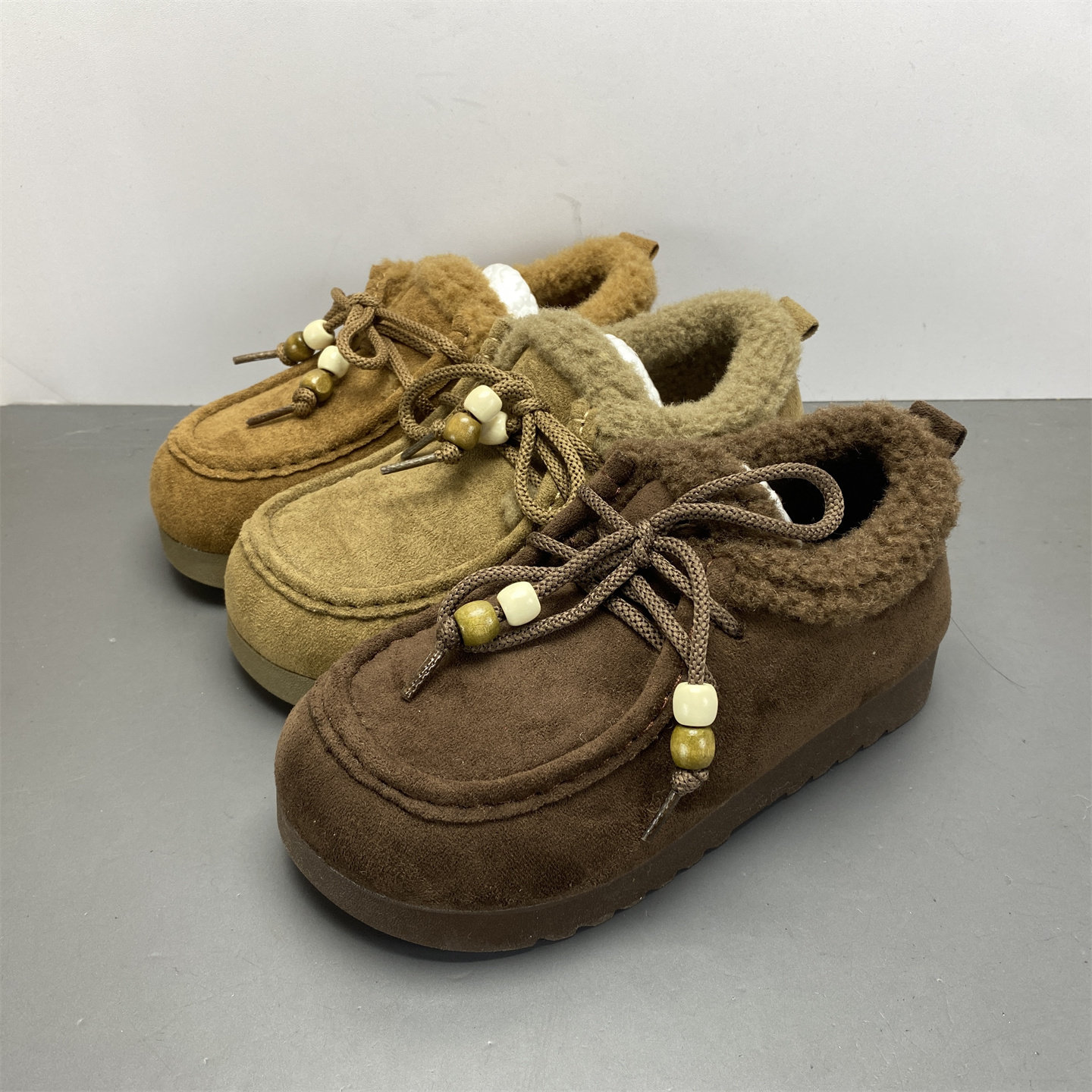 软底圆头加厚保暖勃肯鞋女