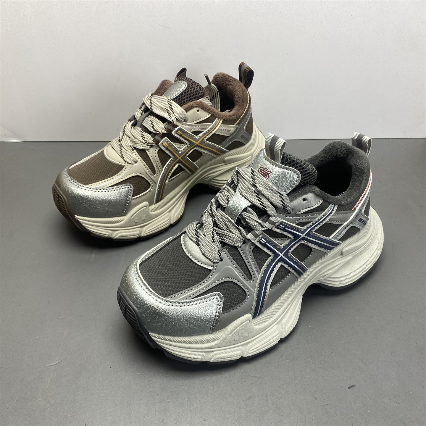 品牌撤柜女鞋2025新款冬季时尚休闲鞋系带松糕底加厚保暖老爹鞋女,女鞋,时尚休闲鞋,淘宝优惠券,粉丝福利购,淘宝优惠卷