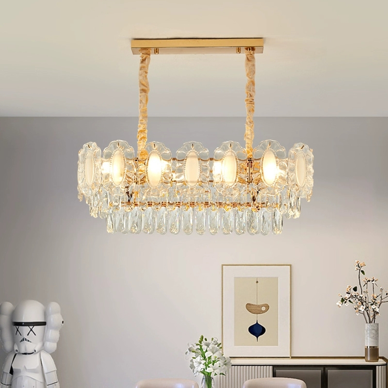 法式客厅水晶吸顶灯轻奢餐吊后现代简约大气别塑2025餐厅中山吊灯