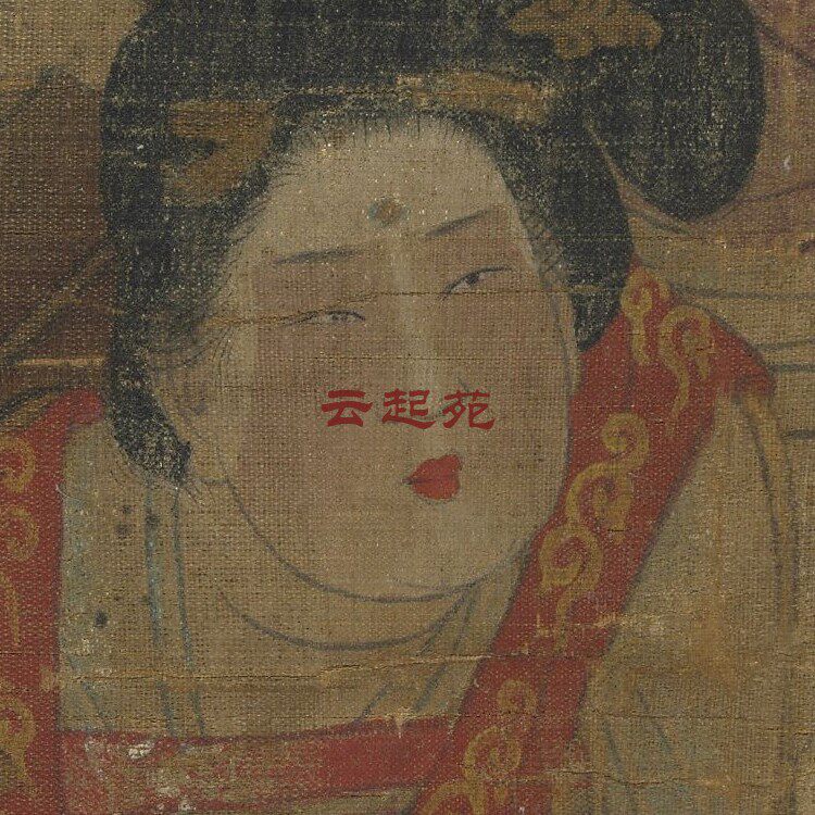 唐周昉宫乐图卷中国十大名画唐宫仕女图之五临摹高清电子图片素材