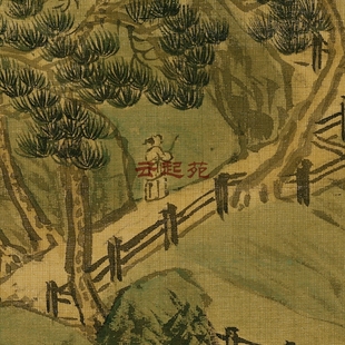 清王翚摹唐寅溪山晴霭图Z高清电子图片1.17G装饰宣传素材