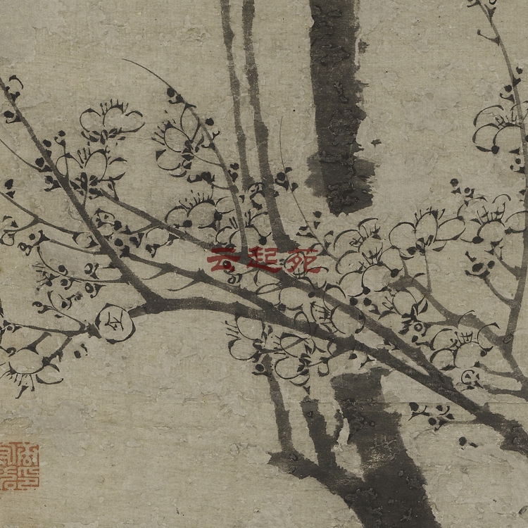 元王冕墨梅图Z高清电子图片13M装饰宣传素材