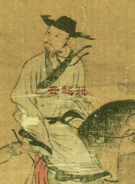明唐寅松林扬鞭图Z高清电子图片768M装饰宣传素材