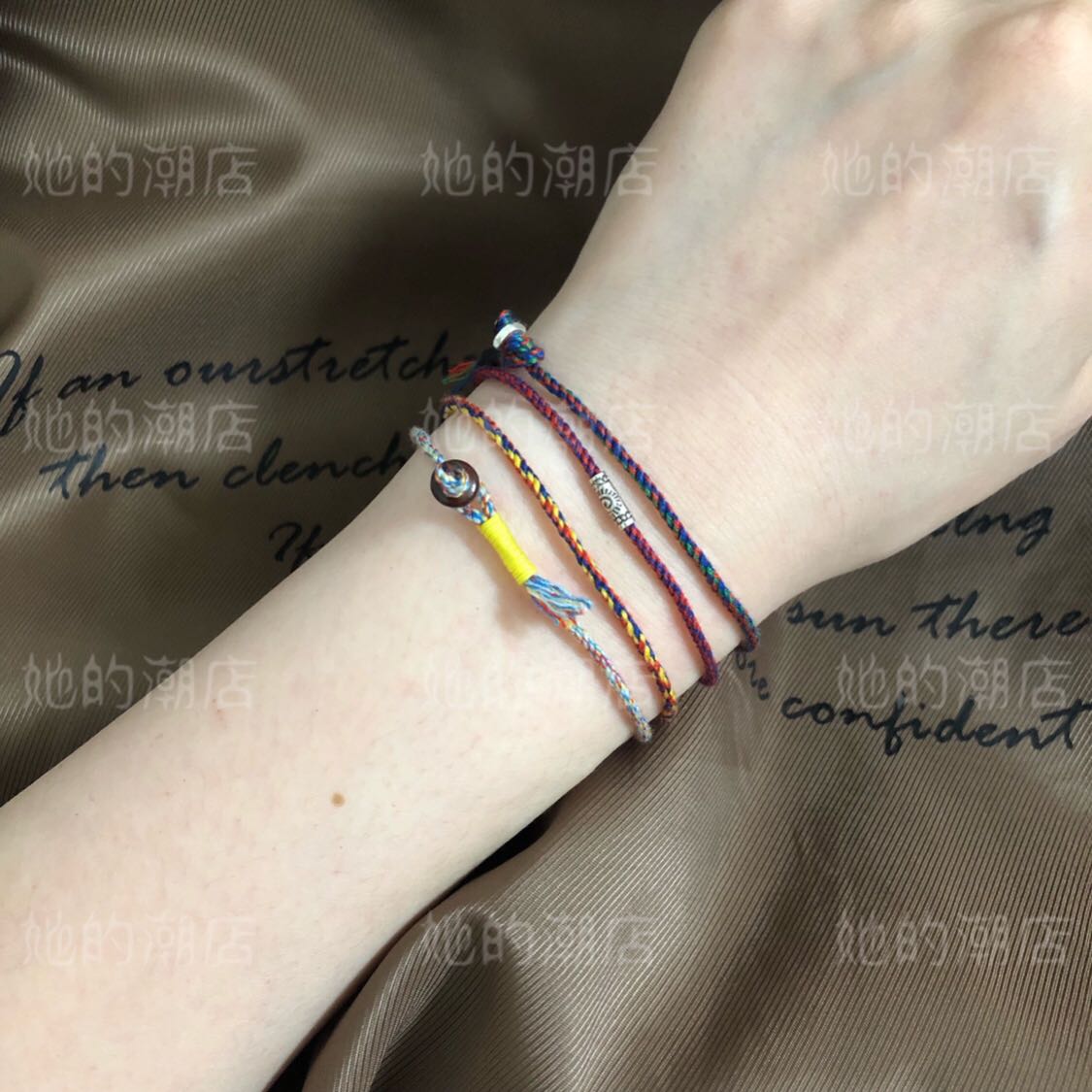 金刚泰银祈福幸运手绳两件包邮