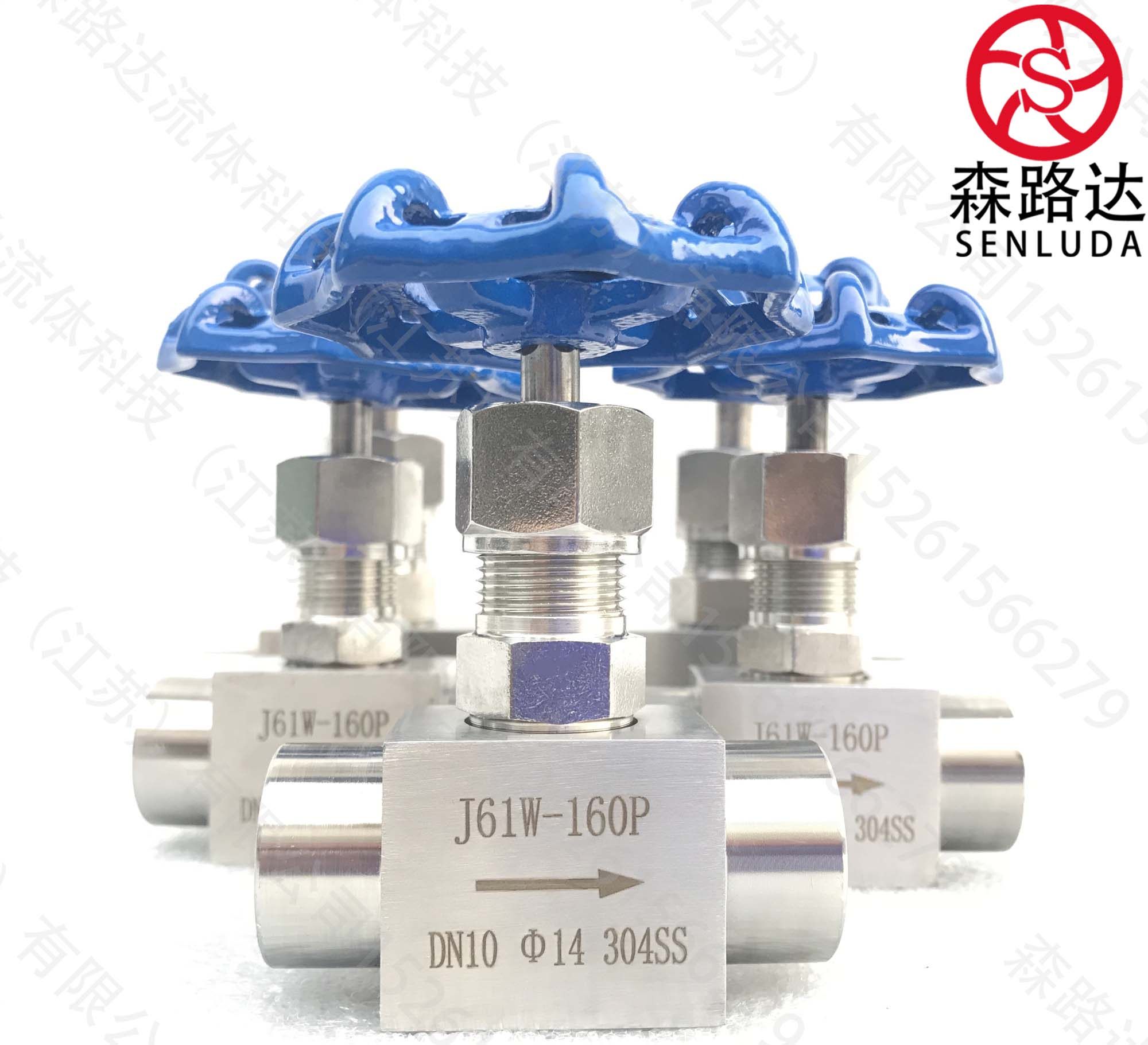 304高温高压电站承插焊针型阀门j61w-16p/320pdn10 151/2寸截止阀