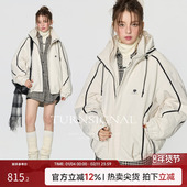 2025新款 TurnSignal短款 连帽羽绒服女冬季 休闲宽松保暖羽绒外套