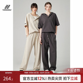 Turn 短袖 Signal潮牌休闲运动套装 连帽T恤两件套夏季 女夏2026新款