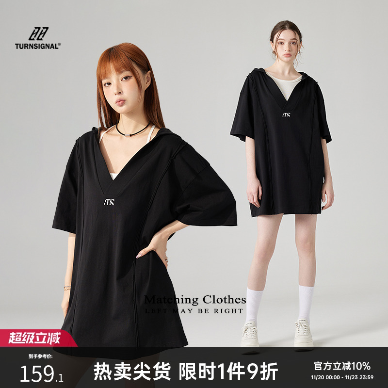 TurnSignal中长款短袖t恤女