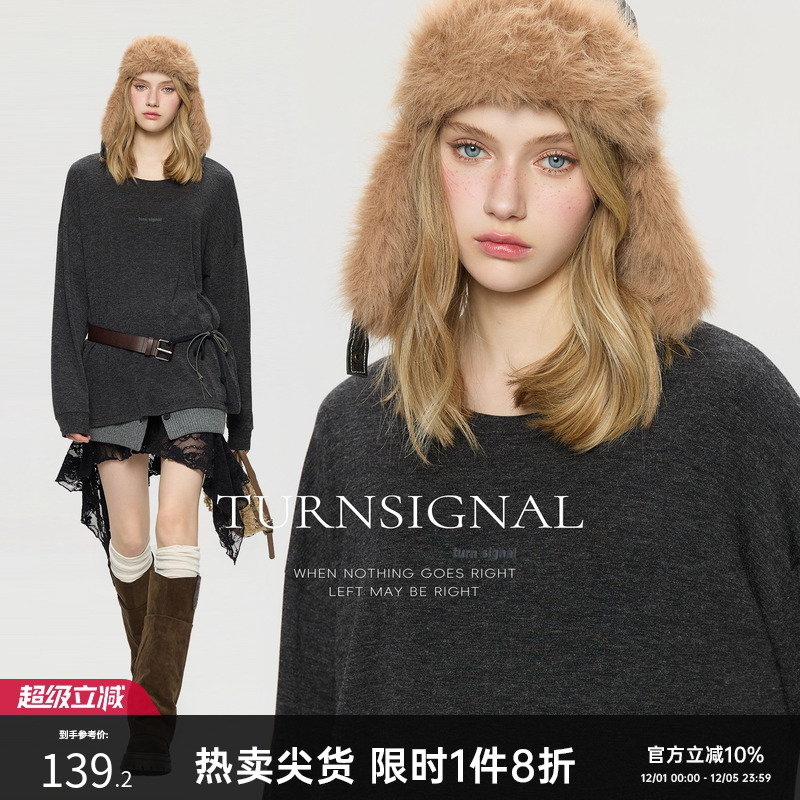 TurnSignal潮牌长袖T恤女