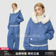 女秋冬加厚连帽休闲宽松运动两件套 套装 TurnSignal短款 外套长裤
