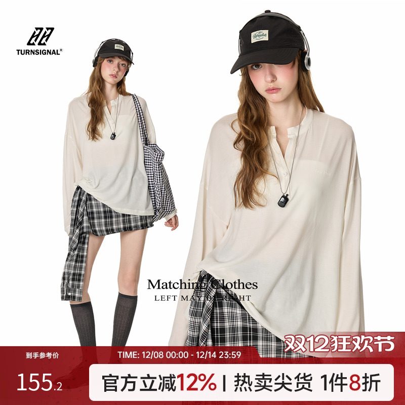 TurnSignal潮牌长袖T恤女