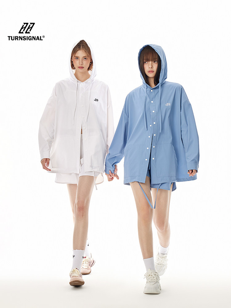 TURNSIGNAL 초가을 얇은 재킷과 반바지 여성을위한 2 피스 세트 2024 새로운 캐주얼 패션 정장 봄과 가을