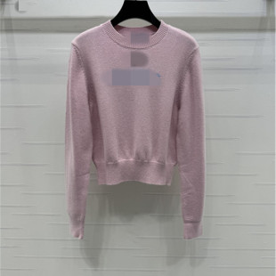 圆领套头字母提花时髦百搭舒适柔软针织衫 2025秋季 新款