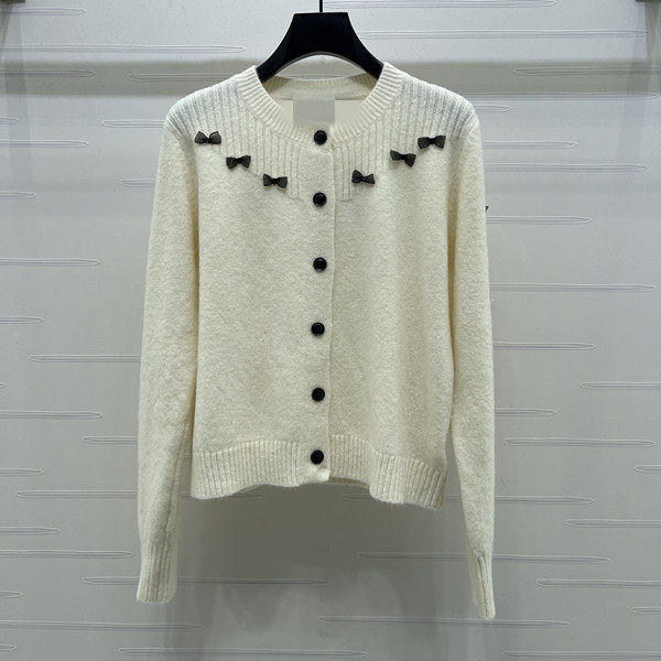 2026早春新款圆领银丝蝴蝶结甜美减龄百搭开衫,女装/女士精品,毛针织衫,淘宝优惠券,粉丝福利购,淘宝优惠卷