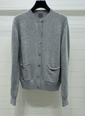 2026早春新款圆领简约舒适亲肤百搭针织开衫