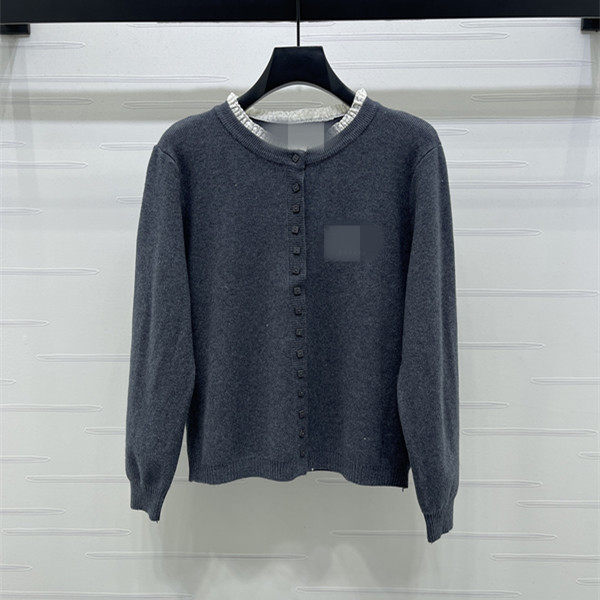 2026早春新品圆领蕾丝字母印花单排扣针织开衫,女装/女士精品,毛针织衫,淘宝优惠券,粉丝福利购,淘宝优惠卷