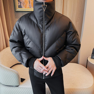 M5517-P208 棉衣男士冬季加厚棉服 短款立领面包服图片