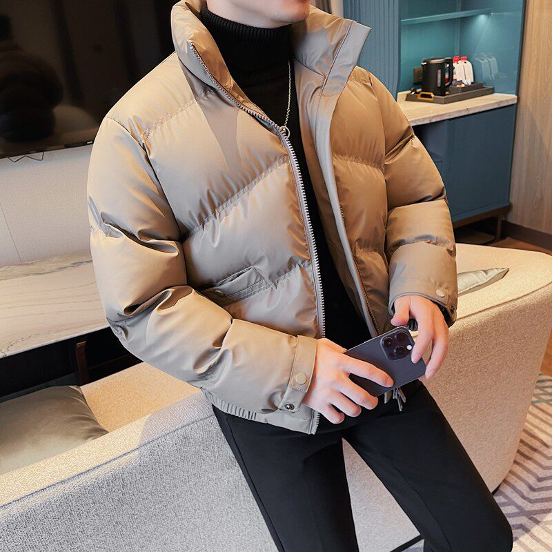 M2205-P198棉衣男士秋冬新款立领面包服短款加厚棉服,男装棉衣,电商B333